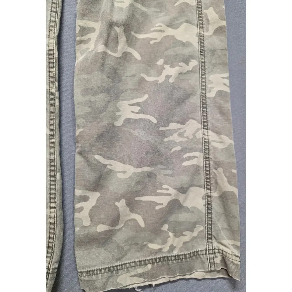 VTG Y2K Levi's Cargo Loose Straight Pants Men 32x34 Green Camo Workwear Cotton